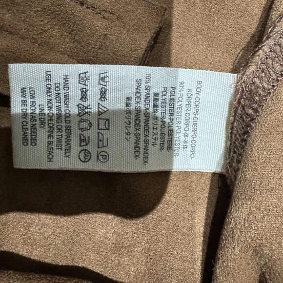 Free People Vegan Faux Suede Brown Pants/Leggings – Sz 29 – EUC - Picture 3 of 4